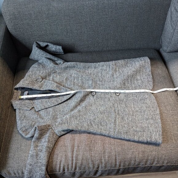 Vince Grey Wool Herringbone Blazer - Picture 8 of 11